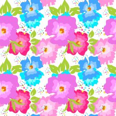 Seamless pattern with poppies on a white background N3