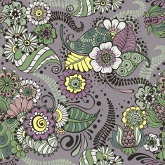 Mehndy flowers pattern N2