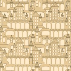 Castle seamless pattern Vector illustration N2