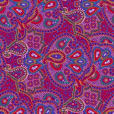 Seamless color paisley pattern N3