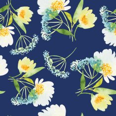 Seamless pattern with flowers watercolor Gentle colors Female N8