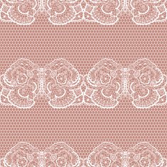 Lace seamless pattern with flowers N6