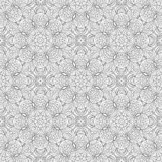 Vector Seamless Abstract Black and White Tribal Pattern N106
