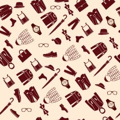 Fashion man cloth and accessories - Illustration