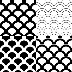 Set of seamless backgrounds in Victorian style N2