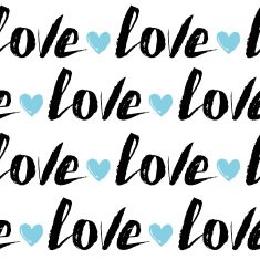 Seamless pattern Vector vintage texture Hand lettering
