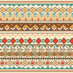 Aztec tribal pattern in stripes
