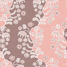 Lace seamless pattern with flowers N8