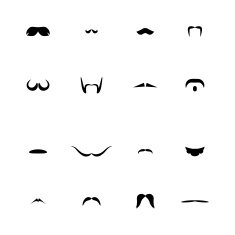 Mustaches black