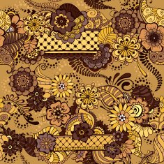 Mehndy flowers pattern N3