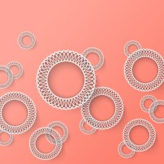 Abstract 3D Lace Graphics vector background