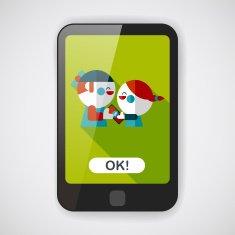Valentine Shopping flat icon with long shadow eps10 N3
