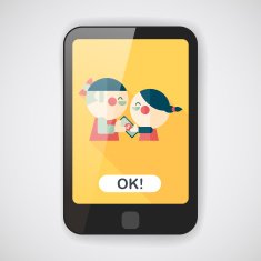 Valentine Shopping flat icon with long shadow eps10 N6