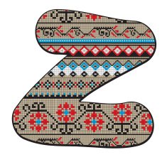 Z letter decorated