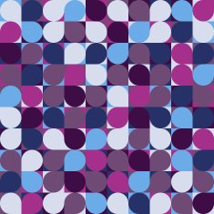 vector circle mosaic seamless pattern background N2