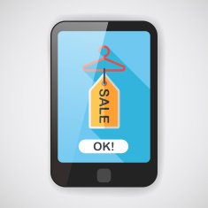 shopping clothes hanger flat icon with long shadow eps10 N3