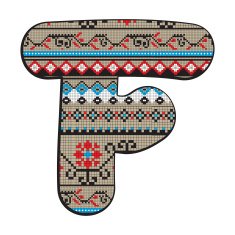 F letter decorated