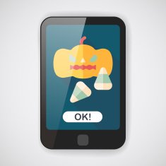 pumpkin flat icon with long shadow eps10