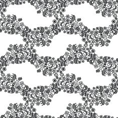 Lace seamless pattern with flowers N14