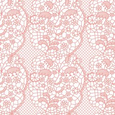 Lace seamless pattern with flowers N16