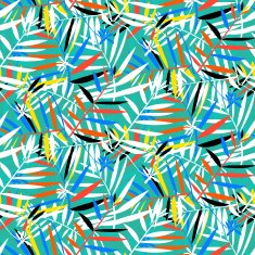 Tropical floral pattern N7