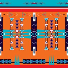 Seamless ethnic tribal pattern ornament N3