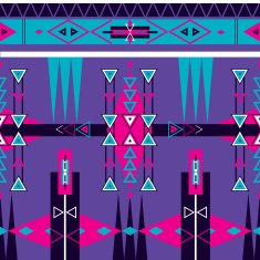 Seamless ethnic tribal pattern ornament N4