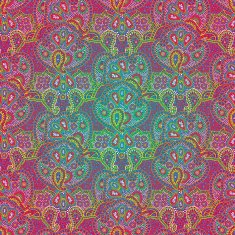 Seamless color paisley pattern N5