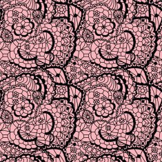 Lace black seamless mesh pattern N2
