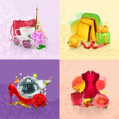Beauty and cosmetics concepts backgrounds