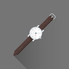 vector flat style men's wrist watch illustration icon N2