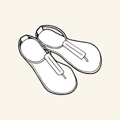 Black & white women's sandals 2