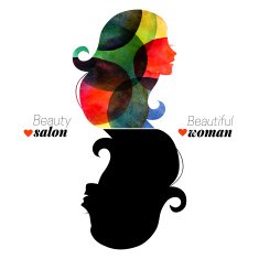 Water&Ntilde;Âolor beautiful girl Vector illustration Design concept