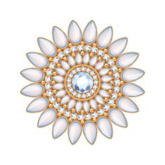 Elegant gemstones vector jewelry decoration