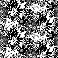 Tropical floral pattern N12