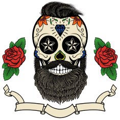bearded skull