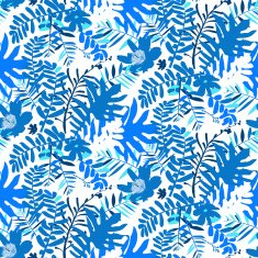 Tropical floral pattern N19