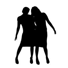 Vector women silhouette N6
