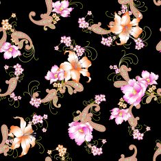 Lily paisley pattern N9