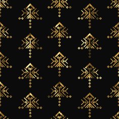 Tribal gold ornament N6