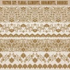 Horizontal elements decoration vector
