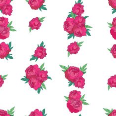 Seamless pattern with pink peonies N11