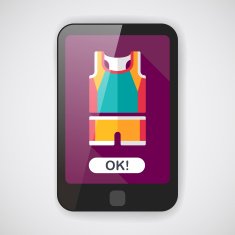 basketball clothing flat icon with long shadow eps10 N8