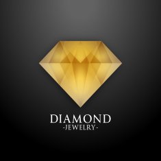 diamond jewelry card template vector