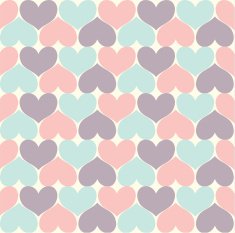 Simply Heart Pastel Pattern Valentines