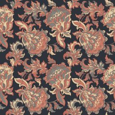 Ethnic floral seamless pattern N5