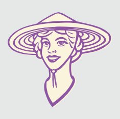 Woman Wearing Asian Hat