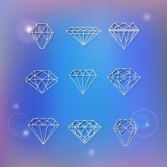 Set of polygonal diamonds