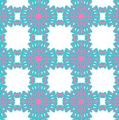 Romantic pink symmetrical pattern N15