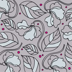 Warm Graphic Pattern Flowers